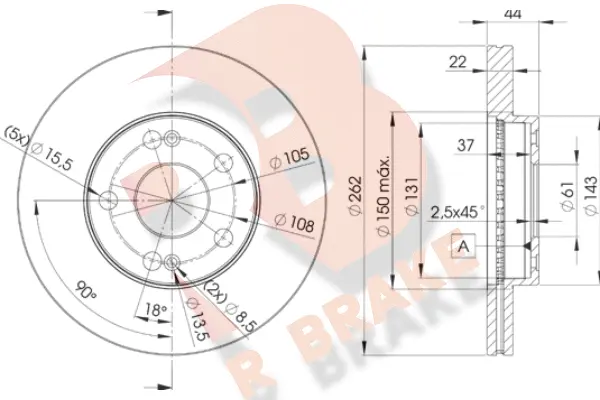 Brake Disc (78RBD22233)