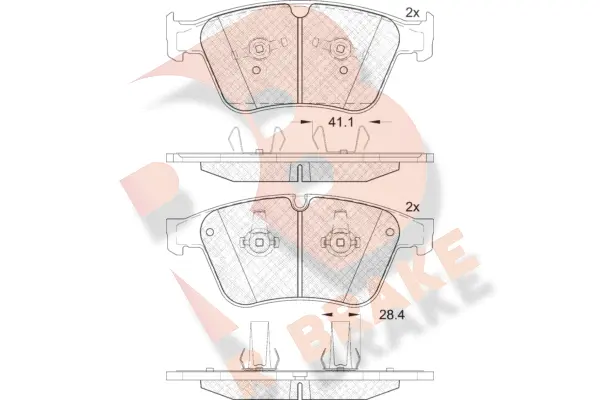 Brake Pad Set, disc brake (RB2085)