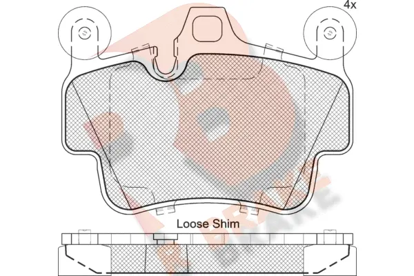 Brake Pad Set, disc brake (RB2204)