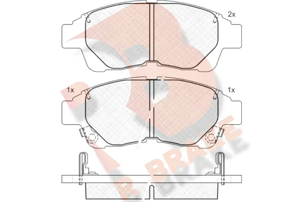 Brake Pad Set, disc brake (RB1210)