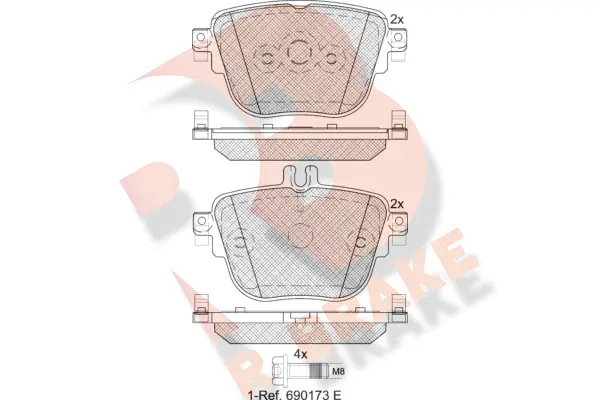 Brake Pad Set, disc brake (RB2289)