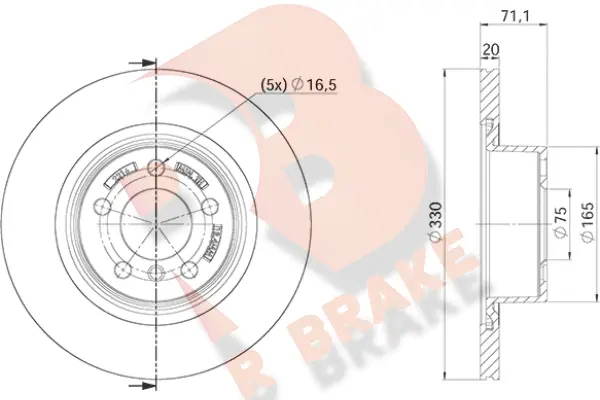 Brake Disc (78RBD22216)