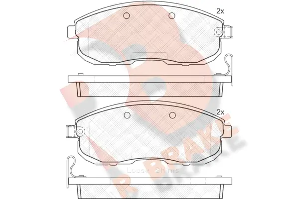 Brake Pad Set, disc brake (RB1882-200)