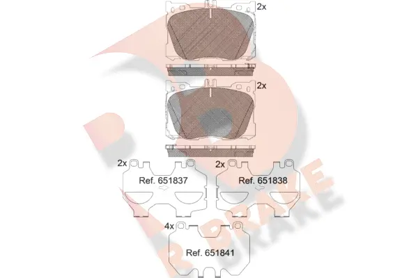 Brake Pad Set, disc brake (RB2282)