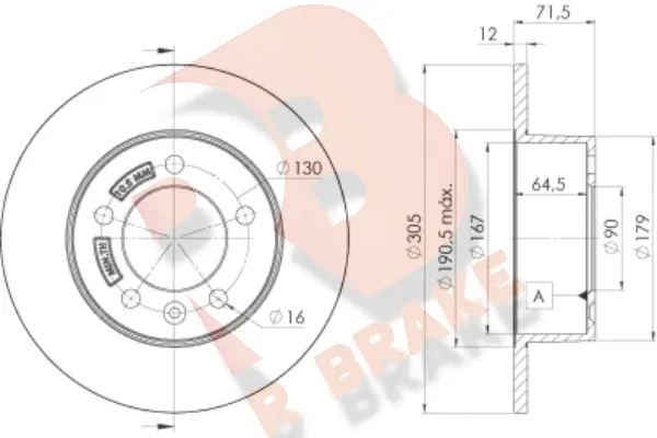 Brake Disc (78RBD28767)