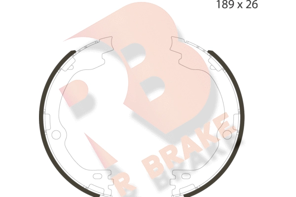 Brake Shoe Set, parking brake (79RBPB4058)