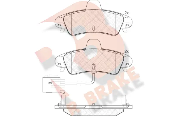 Brake Pad Set, disc brake (RB1735)