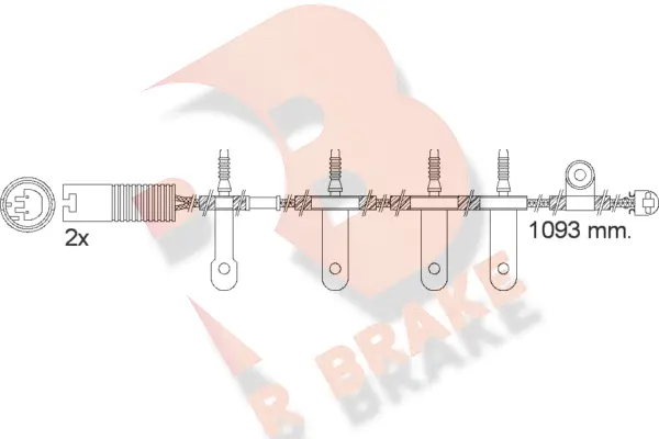 Warning Contact, brake pad wear (610501RB)