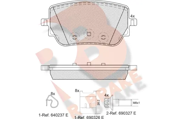 Brake Pad Set, disc brake (RB2352)