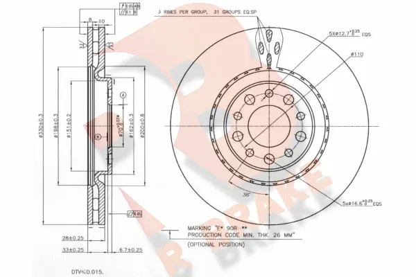 Brake Disc (78RBD23609)