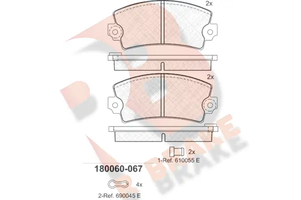 Brake Pad Set, disc brake (RB0060-067)