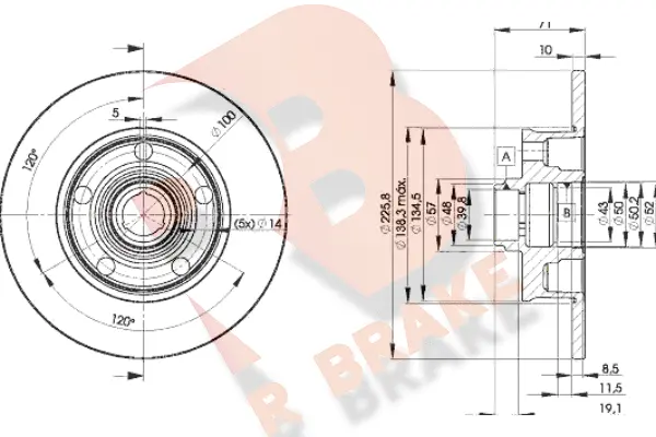 Brake Disc (78RBD13576)