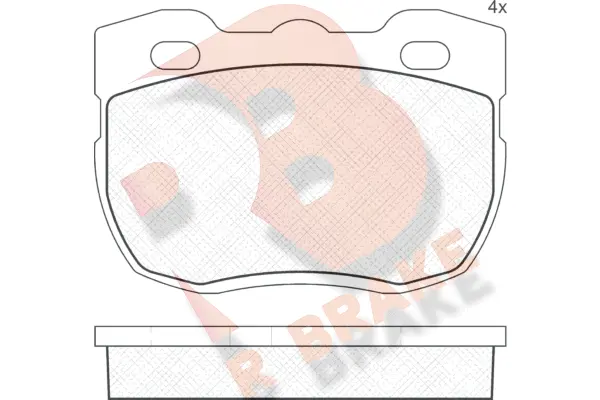 Brake Pad Set, disc brake (RB0800)
