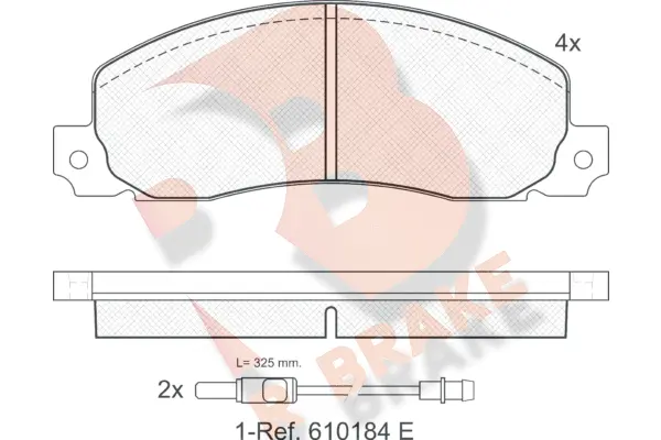 Brake Pad Set, disc brake (RB0620)