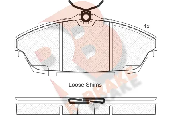 Brake Pad Set, disc brake (RB2026)