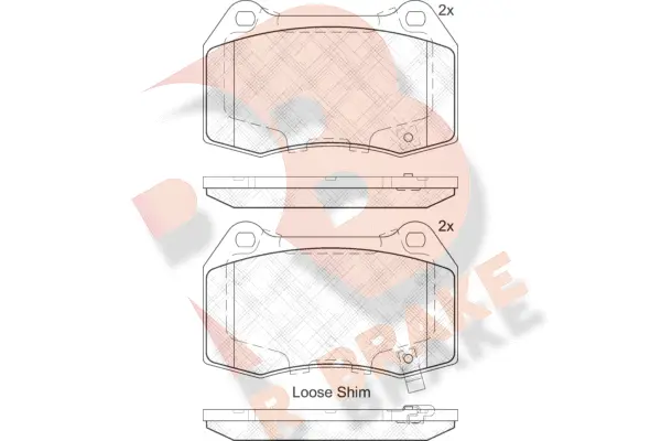 Brake Pad Set, disc brake (RB2096)