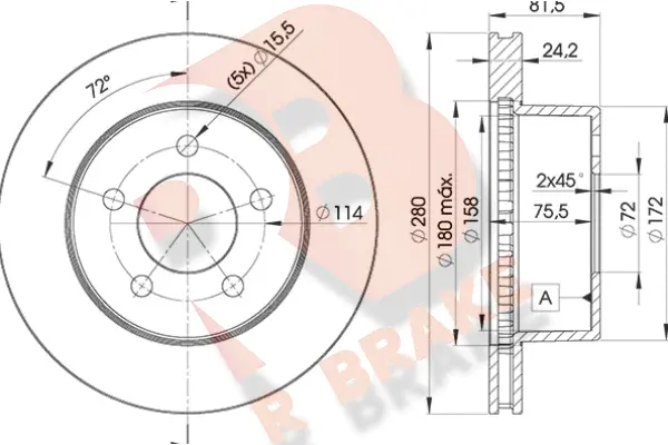 Brake Disc (78RBD15115)