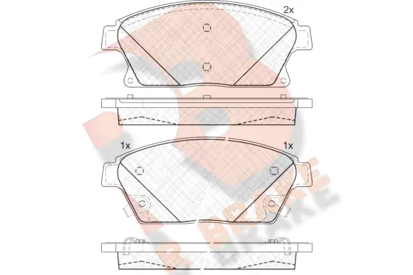 Brake Pad Set, disc brake (RB1939-202)