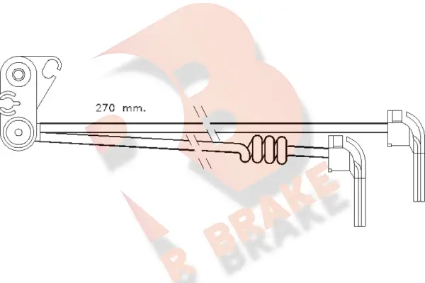 Warning Contact, brake pad wear (610280RB)