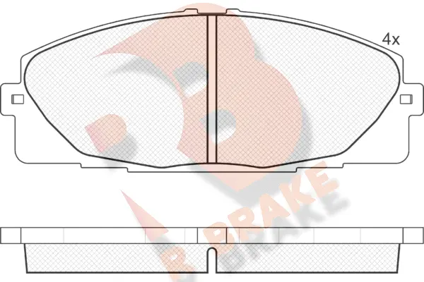 Brake Pad Set, disc brake (RB1931)