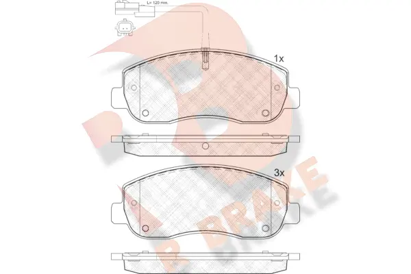 Brake Pad Set, disc brake (RB1999)