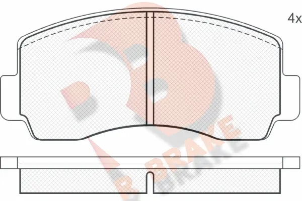 Brake Pad Set, disc brake (RB0207)