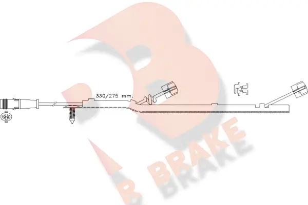 Warning Contact, brake pad wear (610434RB)