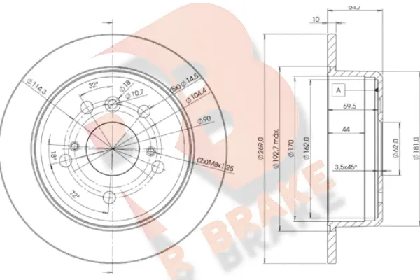 Brake Disc (78RBD22443)