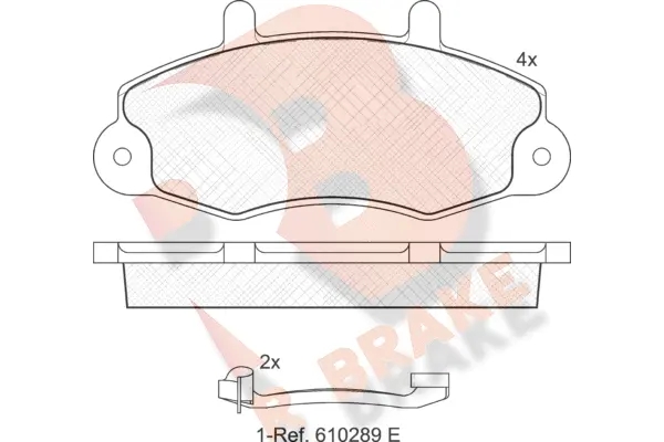 Brake Pad Set, disc brake (RB0896-203)