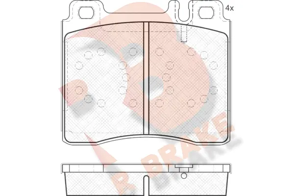 Brake Pad Set, disc brake (RB1158)