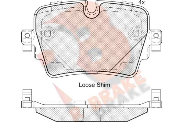Brake Pad Set, disc brake (RB2187)