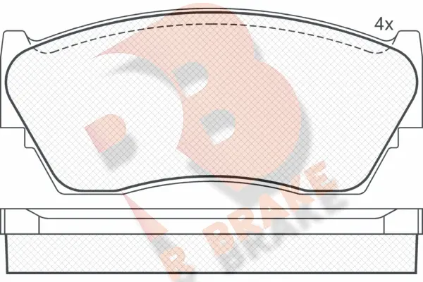 Brake Pad Set, disc brake (RB0937)