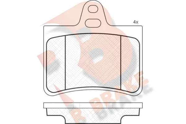 Brake Pad Set, disc brake (RB1407)