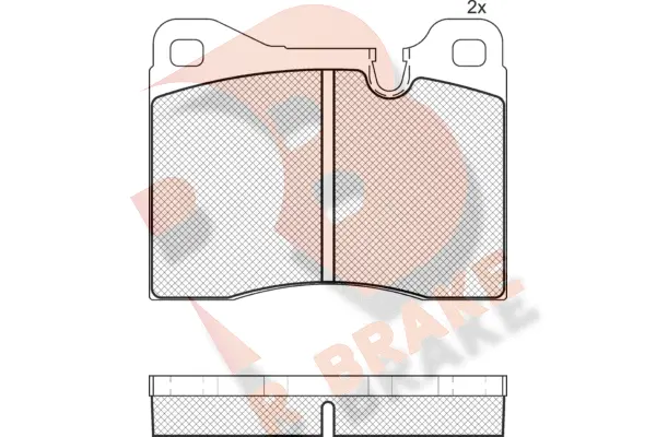 Brake Pad Set, disc brake (RB1132)
