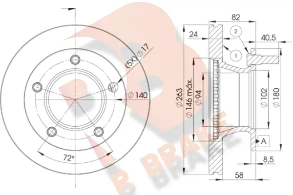 Brake Disc (78RBD10180)