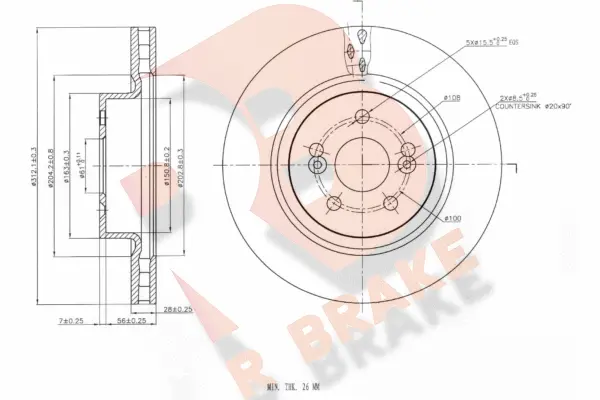 Brake Disc (78RBD26573)