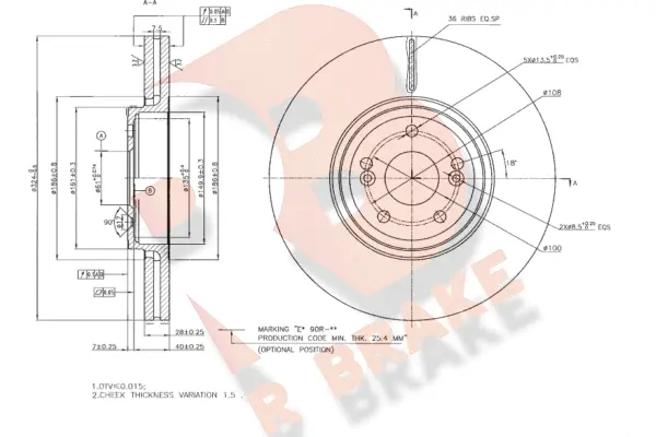 Brake Disc (78RBD27357)