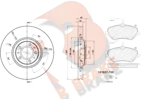 Brake Kit, disc brake (3R16574608)