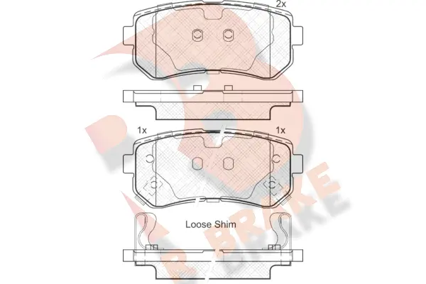 Brake Pad Set, disc brake (RB1948)