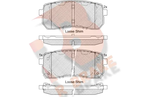 Brake Pad Set, disc brake (RB1839-233)