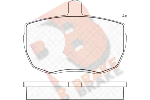 Brake Pad Set, disc brake (RB0230)