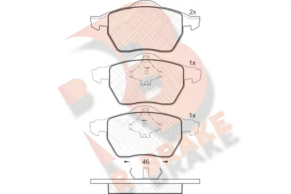 Brake Pad Set, disc brake (RB1294)
