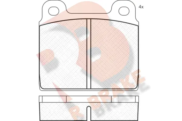 Brake Pad Set, disc brake (RB0011)