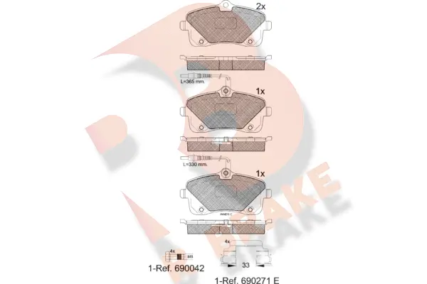 Brake Pad Set, disc brake (RB2024)