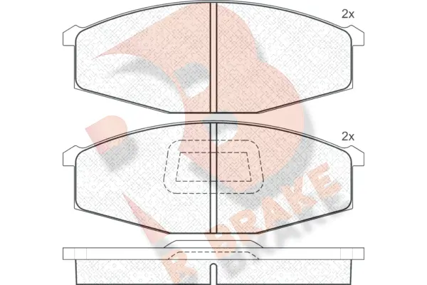 Brake Pad Set, disc brake (RB0376)