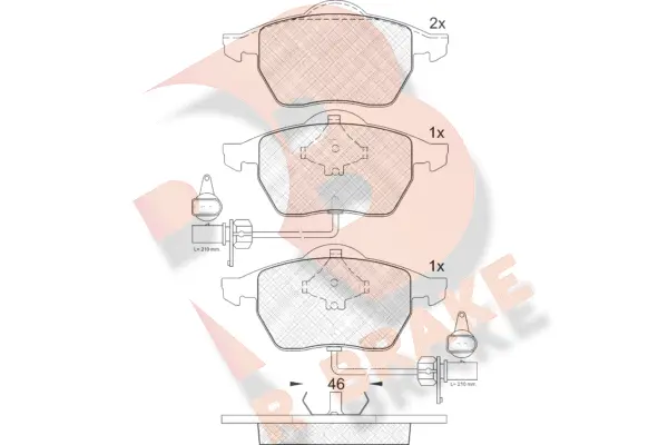 Brake Pad Set, disc brake (RB1362)