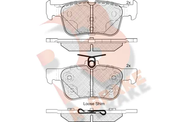 Brake Pad Set, disc brake (RB2198)