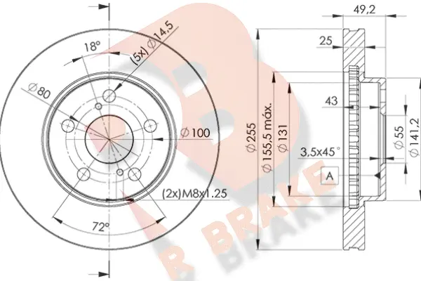 Brake Disc (78RBD22047)