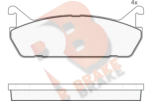 Brake Pad Set, disc brake (RB1186)