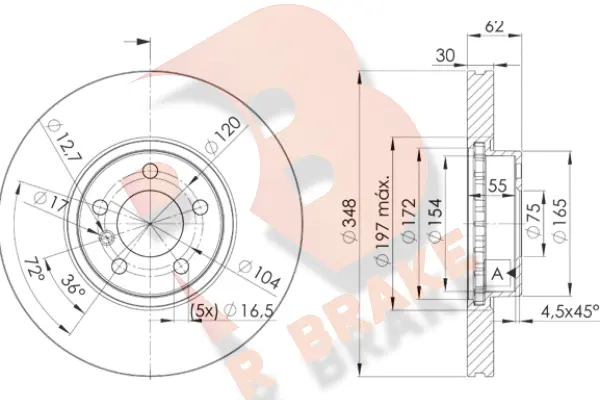 Brake Disc (78RBD11986)